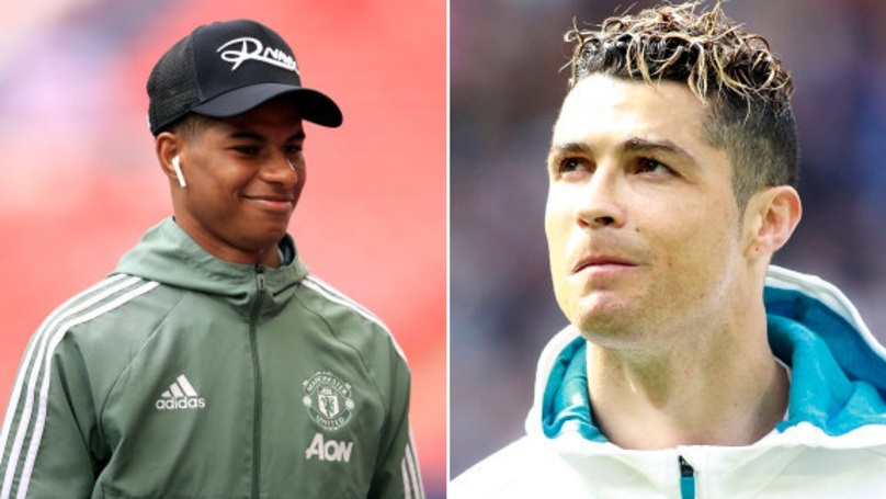 Ronaldo lai khien Rashford sung suong vi mon qua dac biet hinh anh