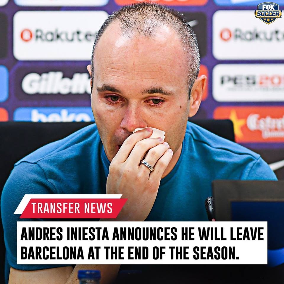 Messi,  Suarez vắng mặt trong ngày Iniesta rơi lệ ảnh 2 Messi,  Suarez vang mat trong ngay Iniesta roi le anh 2