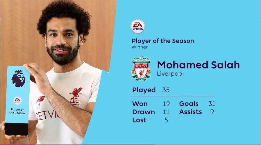 Salah lai duoc vinh danh o Premier League anh 1