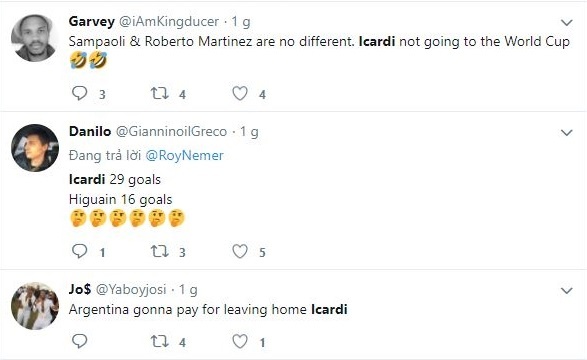 Icardi bi gach ten,  CDV Argentina ‘nem da’ Higuain anh 2