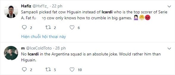 Icardi bi gach ten,  CDV Argentina ‘nem da’ Higuain anh 3