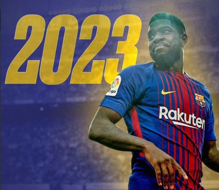 Umtiti ky hop dong moi truoc khi du World Cup hinh anh