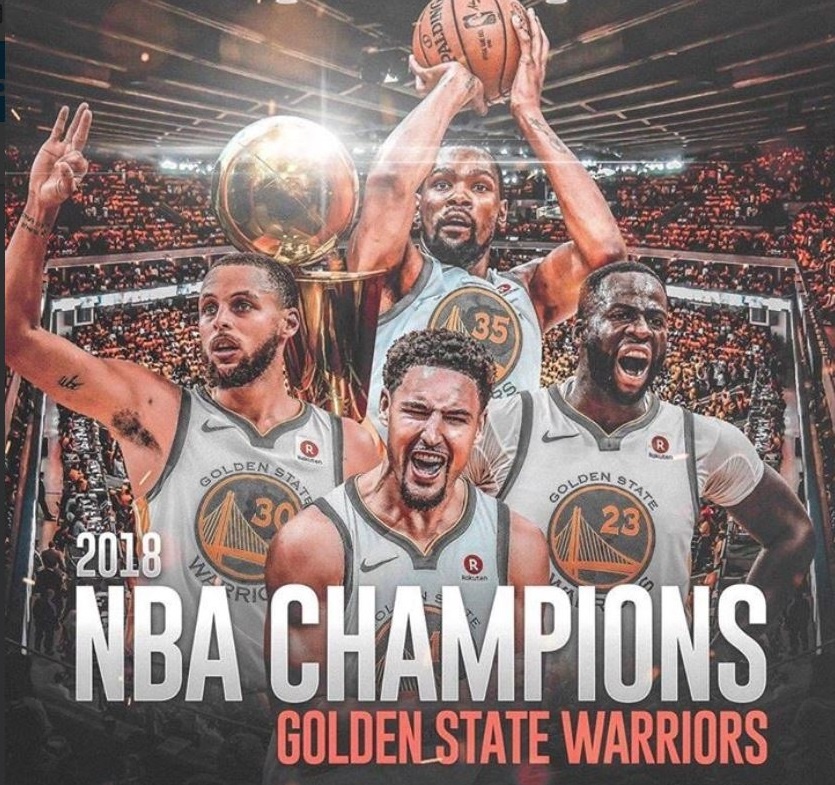 King James bat luc nhin Golden State Warriors vo dich NBA anh 8