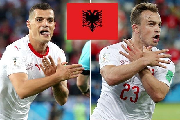 Xhaka, Shaqiri co the bi tra gia sau tinh huong an mung tranh cai hinh anh