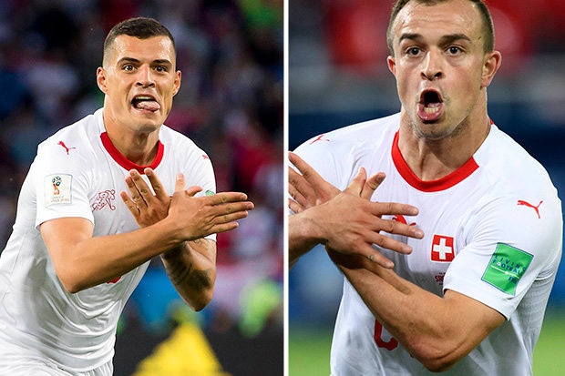 Xhaka,  Shaqiri co the bi tra gia sau tinh huong an mung tranh cai anh 1