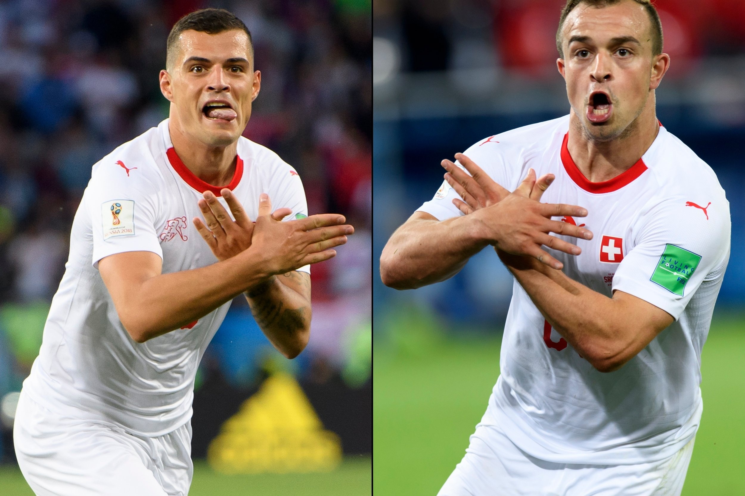 FIFA vao cuoc dieu tra vu an mung ban thang cua Xhaka, Shaqiri hinh anh