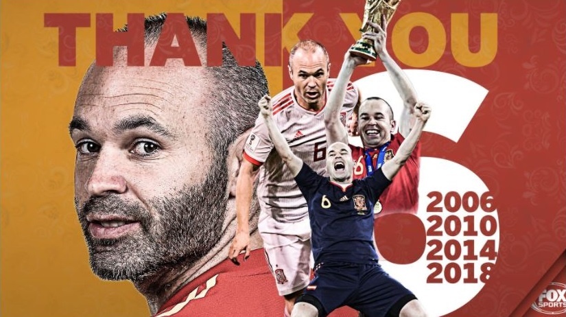 Andres Iniesta gia tu doi tuyen: Tam biet va cam on huyen thoai hinh anh
