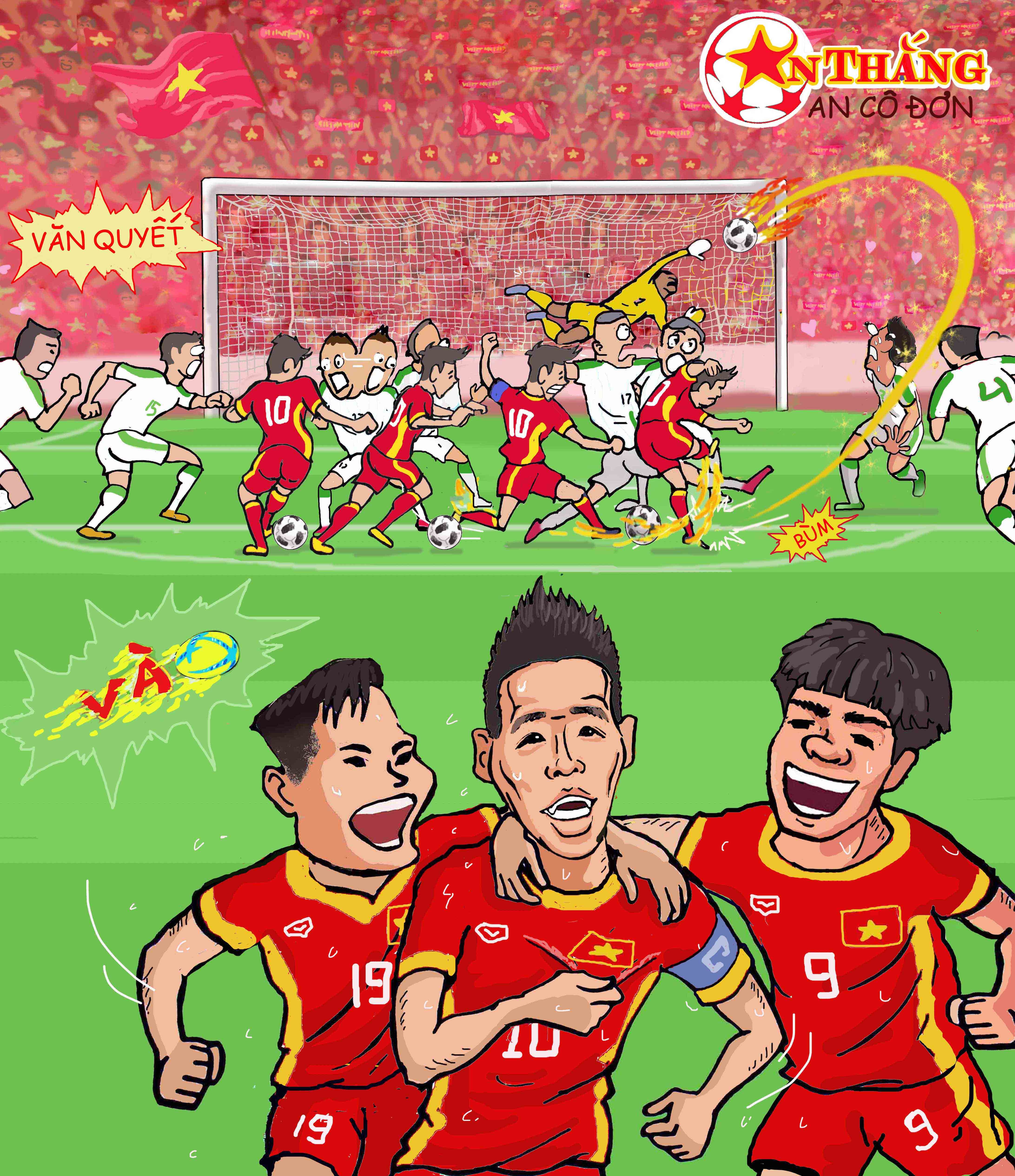 Hi hoa Park Hang-seo cheo con thuyen Olympic Viet anh 3