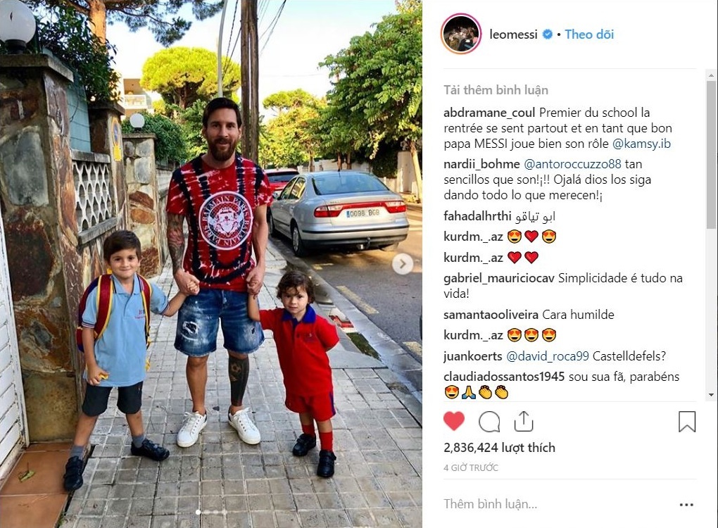 Messi xa trai bong,  hanh phuc con con trai anh 1