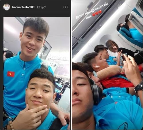 Đức Chinh ‘đá đểu’ đồng đội, Tiến Dũng tình tứ với Đình Trọng trên máy bay ảnh 1 Duc Chinh ‘da deu’ dong doi, Tien Dung tinh tu voi Dinh Trong tren may bay anh 1