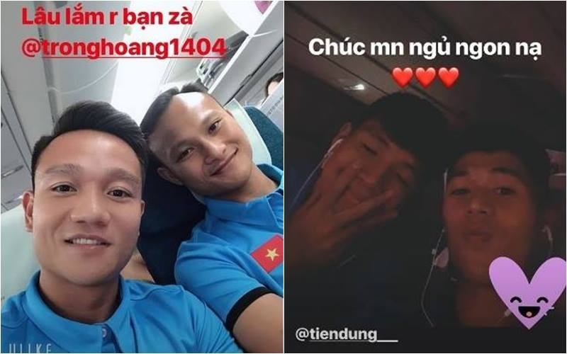 Đức Chinh ‘đá đểu’ đồng đội, Tiến Dũng tình tứ với Đình Trọng trên máy bay ảnh 2 Duc Chinh ‘da deu’ dong doi, Tien Dung tinh tu voi Dinh Trong tren may bay anh 2