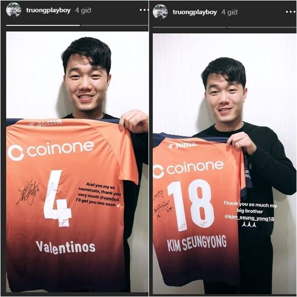 Xuân Trường hớn hở nhận quà đặc biệt của đội bóng cũ ảnh 1 Xuan Truong hon ho nhan qua dac biet cua doi bong cu anh 1