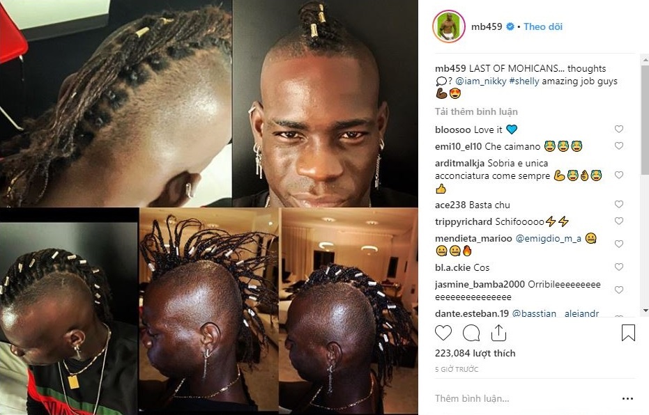 Balotelli hung mua gach da vi kieu toc quai di anh 1