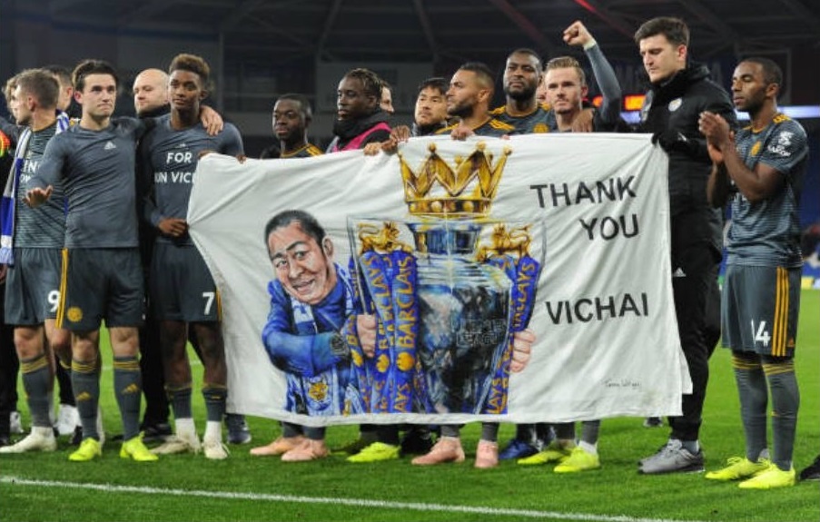 Leicester ha guc Cardiff,  gui chien thang den co Chu tich Vichai anh 8