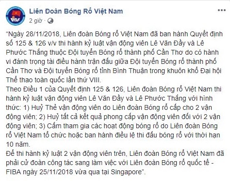 Hai cầu thủ bóng rổ đánh trọng tài bị cấm thi đấu 10 năm ảnh 1 Hai cau thu bong ro danh trong tai bi cam thi dau 10 nam anh 1
