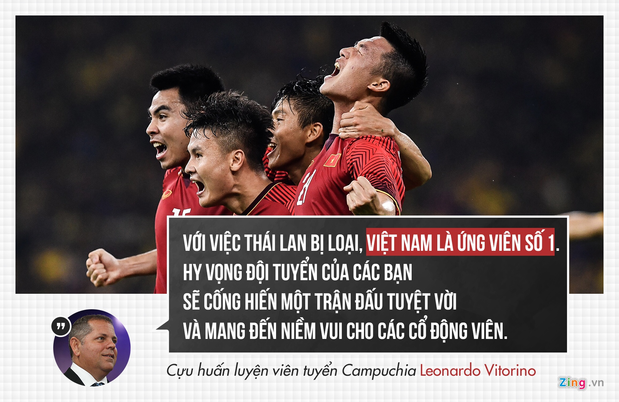 Doi tuyen Viet Nam nhan loi chuc anh 9