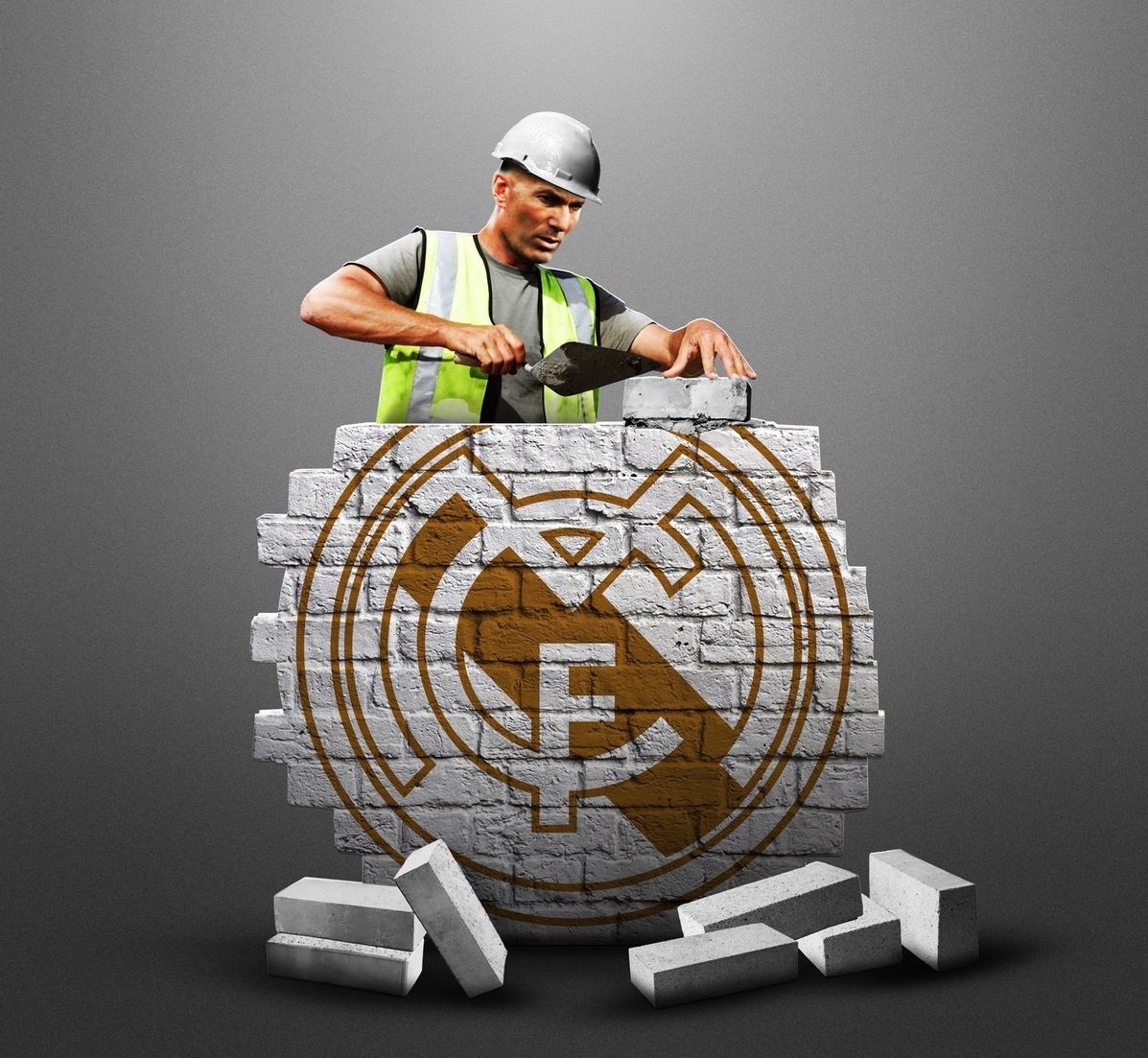 Anh che HLV Zidane hoa than thanh tho xay ngay tro ve Real Madrid hinh anh