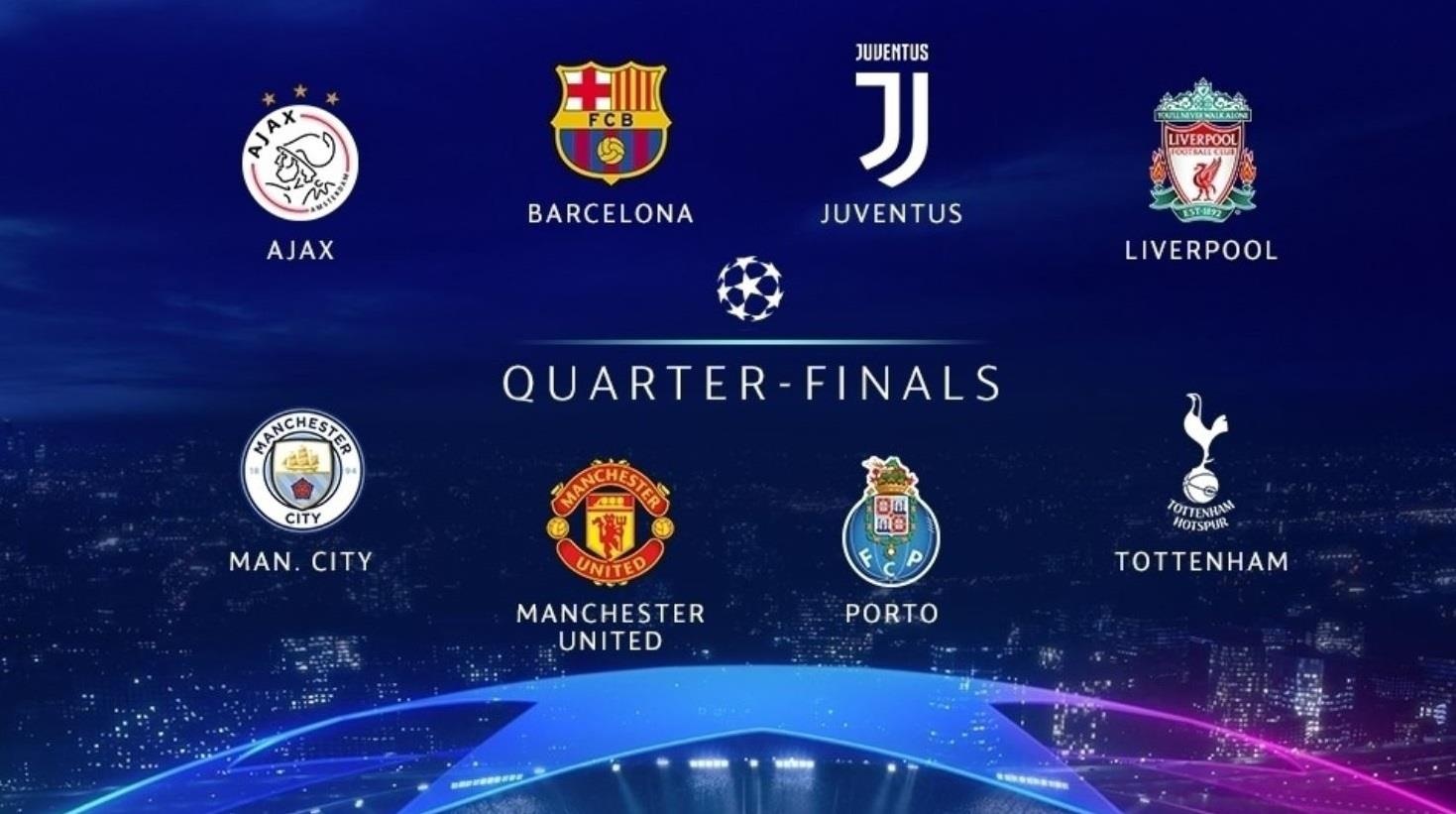 Bóng đá Anh áp đảo tại vòng tứ kết Champions League ảnh 1 Bong da Anh ap dao tai vong tu ket Champions League anh 1