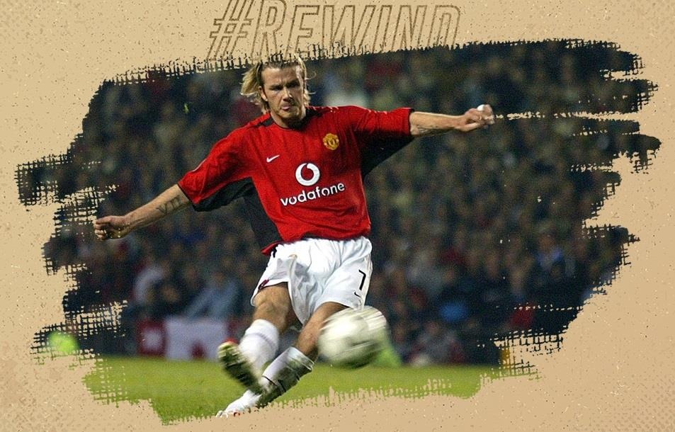 Cu sut phat cua Beckham khien CDV MU lang nguoi khi xem lai hinh anh