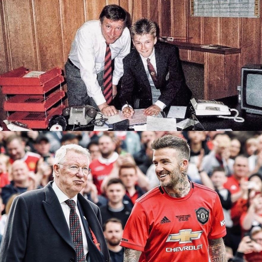 Anh ve David Beckham khien CDV MU song lai thoi hoang kim anh 8