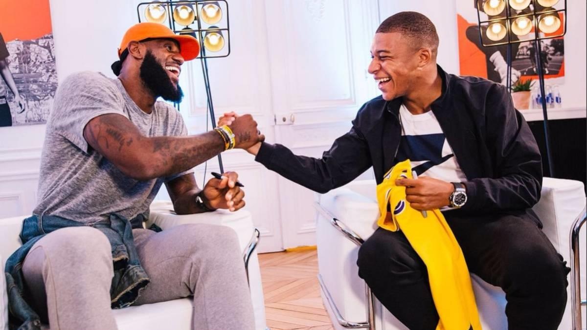Kylian Mbappe gap LeBron James anh 2