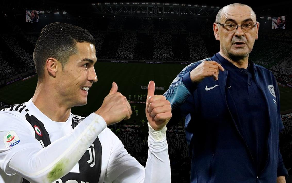 Maurizio Sarri tro thanh thay moi cua Cristiano Ronaldo hinh anh