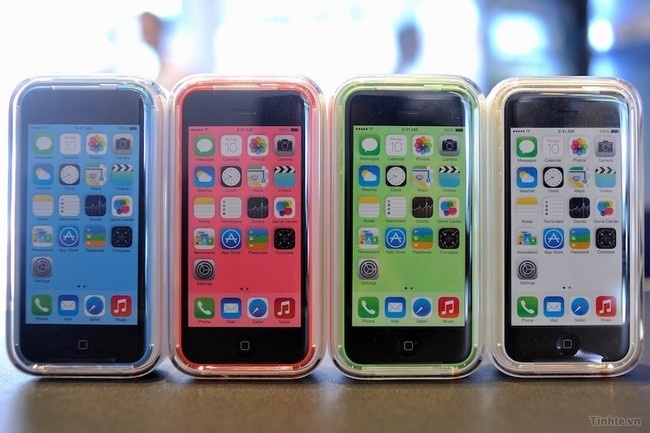 Anh thuc te nhieu mau cua iPhone 5c tai Viet Nam hinh anh