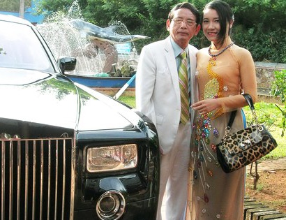 Ai 'ninh' vo tre kheo nhu dai gia Le An va Dung lo voi hinh anh