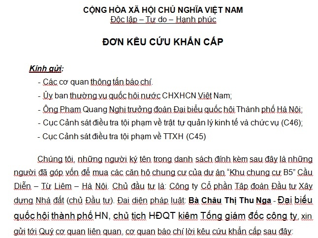 Sep du an B5 Cau Dien bi bat da thoa thuan dau tu ra sao? hinh anh