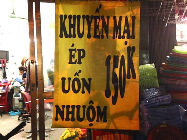 Bi mat cua khuyen mai nhuom, ep toc 150k hinh anh