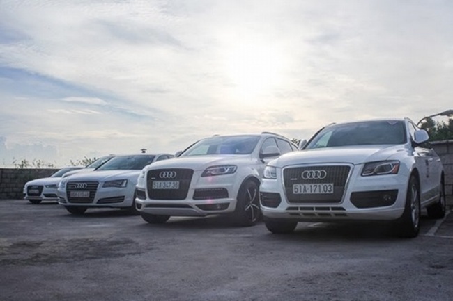 25 xe Audi tu hop tai Vung Tau hinh anh