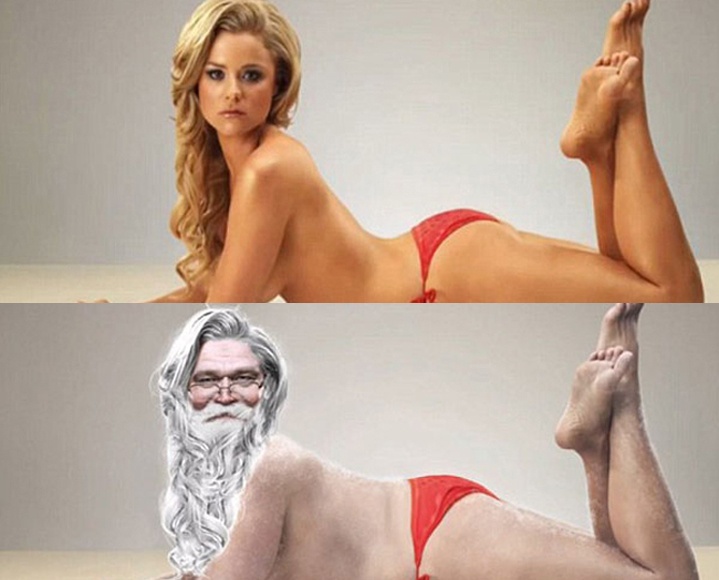 Hot girl bien thanh ong gia Noel sau 36 giay hinh anh