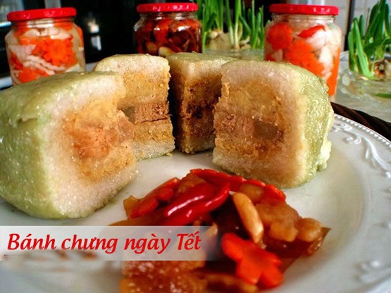 Cho online soi dong ban banh chung Tet hinh anh