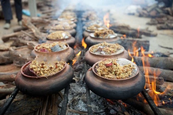 Nhung noi ca kho bac trieu don Tet o lang Vu Dai hinh anh