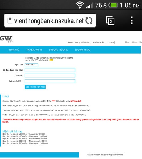 Mat tien trieu vi nap khuyen mai hinh anh