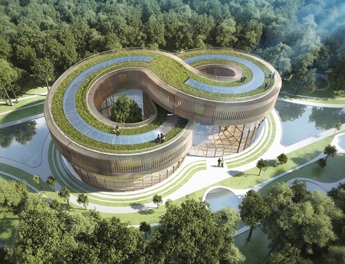 Nha hinh non o sieu thanh pho tuong lai cua Trung Quoc hinh anh