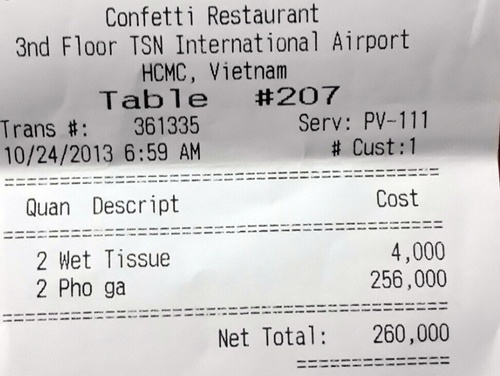 Gia ban hang o san bay la gia cat co hinh anh