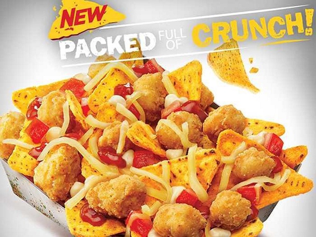 Hộp đồ ăn nhanh mới của KFC Australia được quảng cáo thật bắt mắt với những viên thịt giòn tan và khoai tây chiên vàng ruộm.