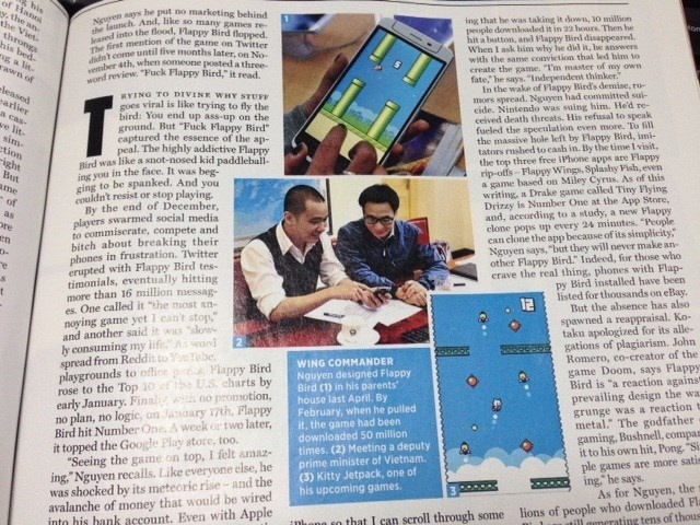 Rolling Stone dang anh Pho thu tuong tiep cha de Flappy Bird hinh anh