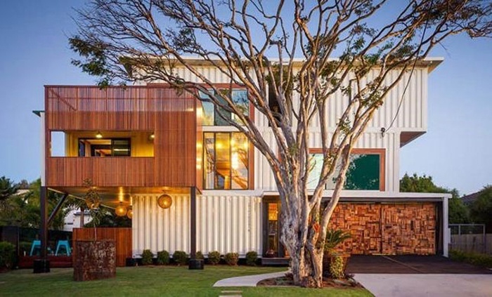 Biet thu trieu do lam tu 31 chiec container hinh anh