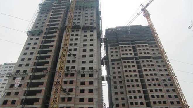 Nhiều dự án chúng cư dậm dịch tăng giá đầu tháng 4/2014.