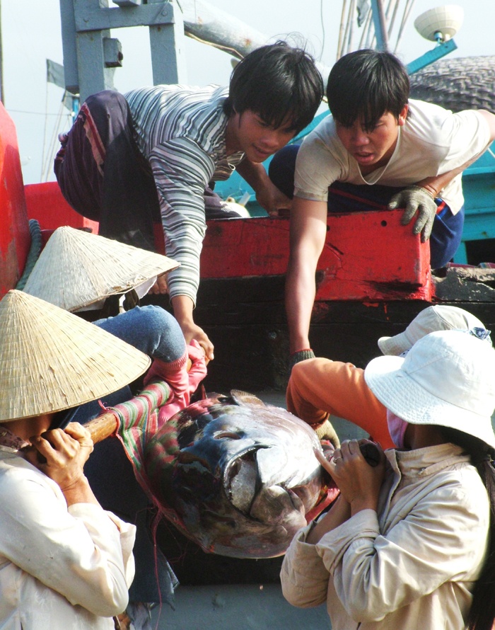 Công việc trên bờ phần lớn do phụ nữ đảm nhiệm.