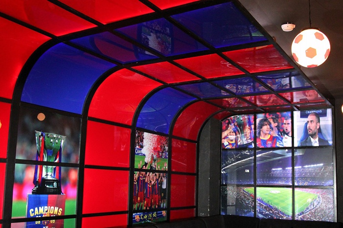 Phòng dành riêng cho những người yêu thích bóng đá.