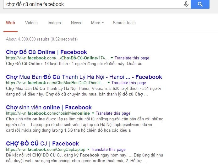 Chợ đồ cũ online mọc ra ngày càng nhiều trên mạng xã hội.
