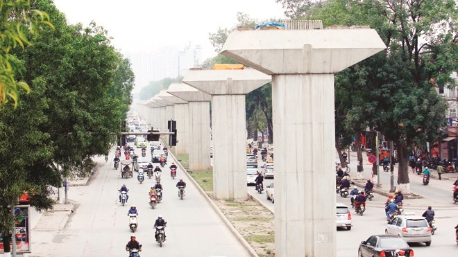 Nha thau du an Cat Linh Ha Dong lan dau lam duong sat do thi hinh anh