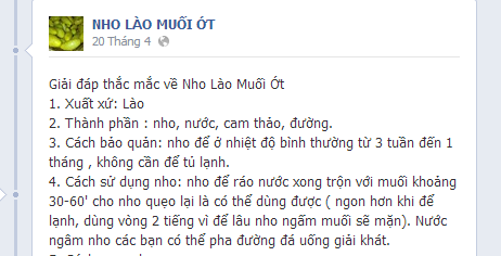 Nhiều người bán nho Lào có xuất xứ từ Thái Lan.