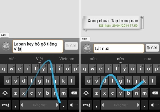 Tính năng vẽ dấu ngay trên bàn phím của Laban Key.