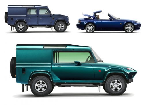 Mazdafenda = Mazda MX-5 + Land Rover Defender. Liệu rằng sẽ có nhiều người chê mẫu thiết kế này khi nó khá giống một chiếc… xe tang sang trọng?