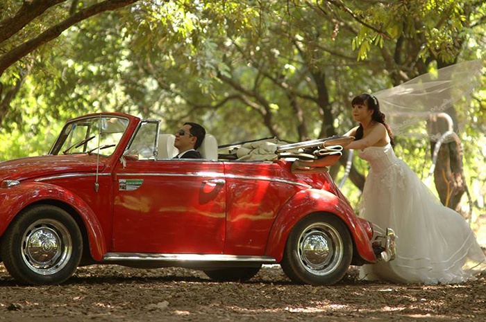 Ro mot thue xe co chup anh cuoi, ruoc dau hinh anh