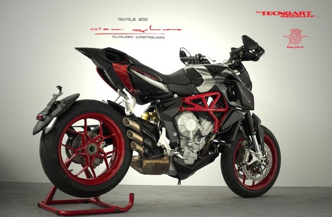 Tác phẩm mới nhất của Technoart Sersan chính là MV Agusta Rivale 800 độ. Hãng Technoart Sersan đã biến MV Agusta Rivale 800 thành một mẫu xe đặc biệt, có một không hai để tri ân ông Claudio Castiglioni.